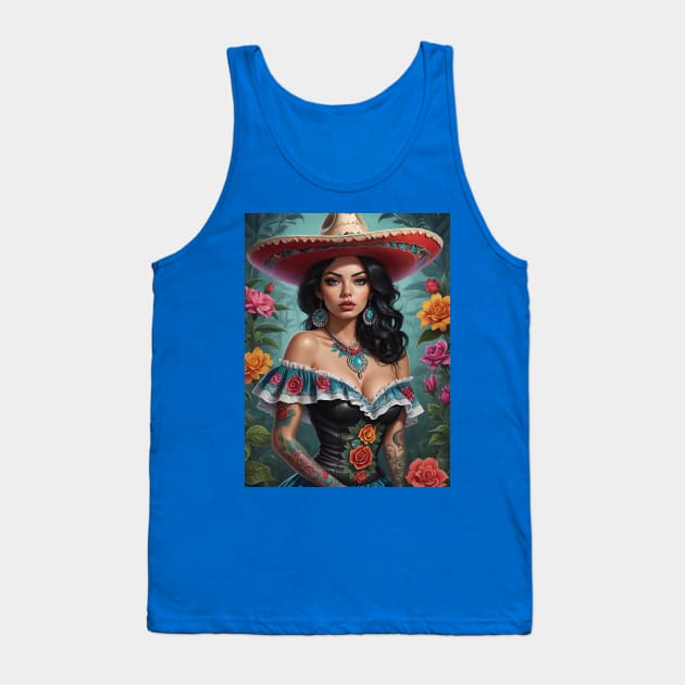 Como La Flor Tank Top by Absinthe Society 